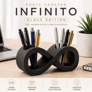 Porta-Canetas Infinito Black Edition – Organização com Design Moderno